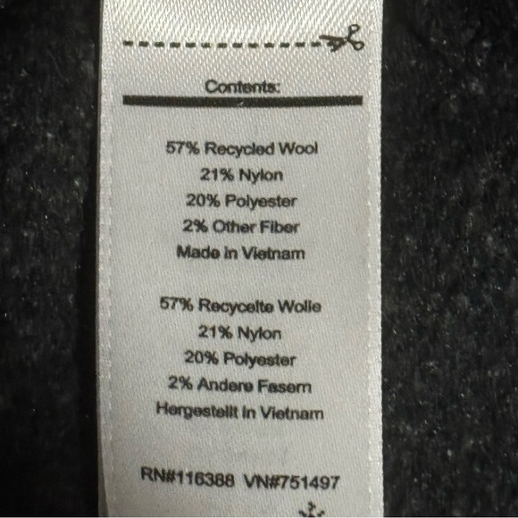 Smartwool Black Two Button Cardigan Sweater Wrap Wool Blend - Picture 6 of 6